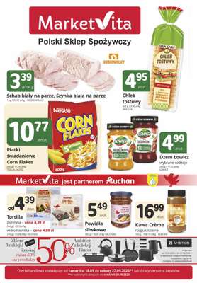 Marketvita - gazetka promocyjna Gazetka od czwartku 18.09 do soboty 27.09