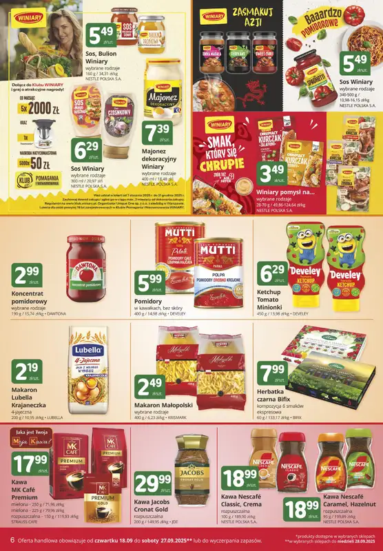 Marketvita - gazetka promocyjna Gazetka od czwartku 18.09 do soboty 27.09 - strona 6