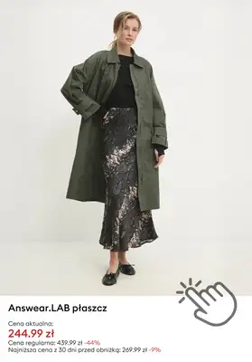 Answear - gazetka promocyjna Płaszcze damskie w promocji! od środy 17.09  - strona 4