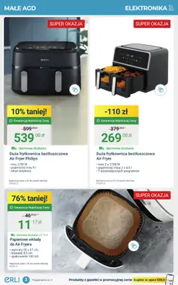 Erli - gazetka promocyjna Małe AGD i codzienne zakupy do domu taniej! od piątku 19.09 do niedzieli 28.09 - strona 3 Erli - gazetka promocyjna Małe AGD i codzienne zakupy do domu taniej! od piątku 19.09 do niedzieli 28.09 - strona 3
