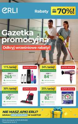 Erli - gazetka promocyjna Małe AGD i codzienne zakupy do domu taniej! od piątku 19.09 do niedzieli 28.09