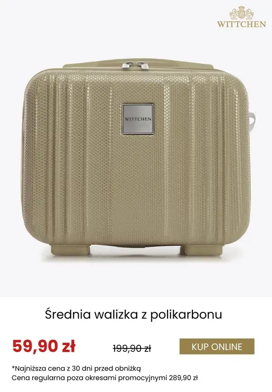 Wittchen - gazetka promocyjna Dodatkowe rabaty na walizki i kosmetyczki! od środy 17.09  - strona 9