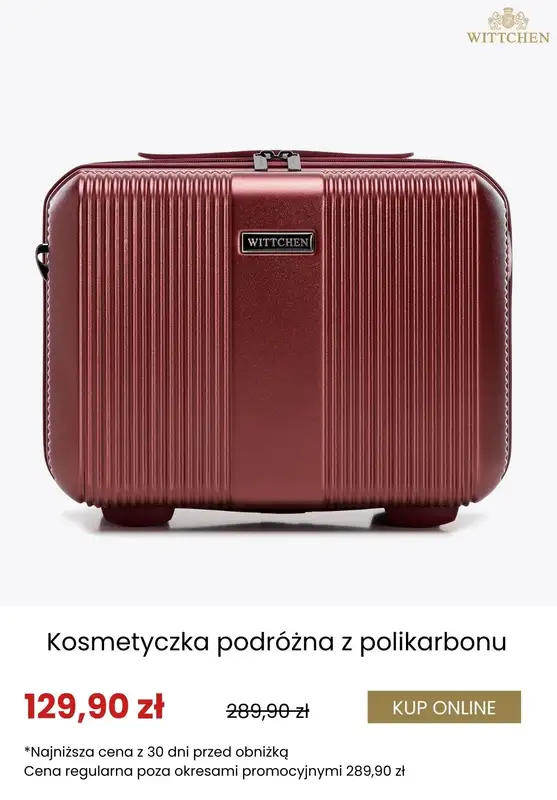 Wittchen - gazetka promocyjna Dodatkowe rabaty na walizki i kosmetyczki! od środy 17.09  - strona 5