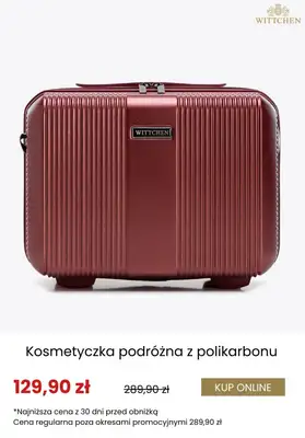 Wittchen - gazetka promocyjna Dodatkowe rabaty na walizki i kosmetyczki! od środy 17.09  - strona 5 Wittchen - gazetka promocyjna Dodatkowe rabaty na walizki i kosmetyczki! od środy 17.09  - strona 5