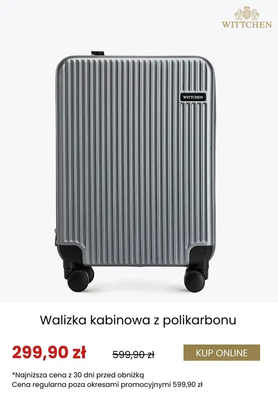 Wittchen - gazetka promocyjna Dodatkowe rabaty na walizki i kosmetyczki! od środy 17.09  - strona 10