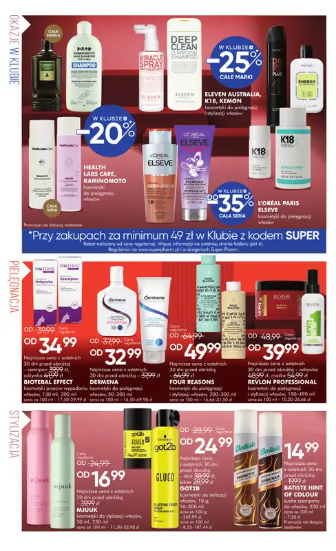 Super-Pharm - gazetka promocyjna Włosy mają moc od czwartku 18.09 do piątku 03.10 - strona 4