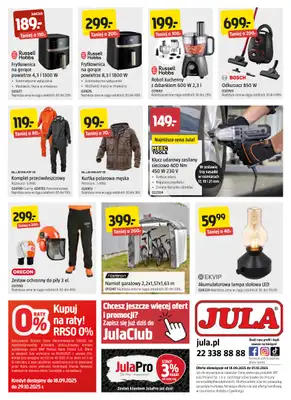 Jula - gazetka promocyjna Gazetka od czwartku 18.09 do środy 01.10 - strona 11 Jula - gazetka promocyjna Gazetka od czwartku 18.09 do środy 01.10 - strona 11