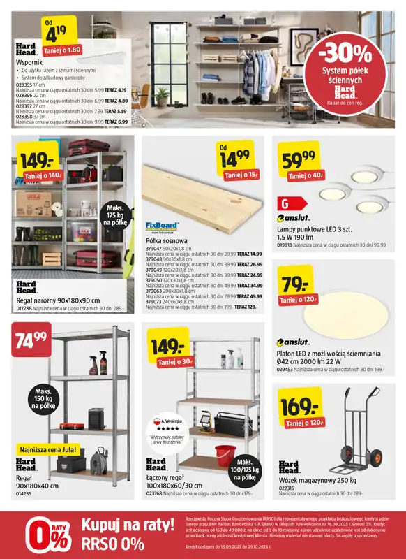 Jula - gazetka promocyjna Gazetka od czwartku 18.09 do środy 01.10 - strona 7