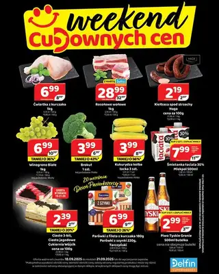 Delfin - gazetka promocyjna Weekend cudownych cen od czwartku 18.09 do niedzieli 21.09
