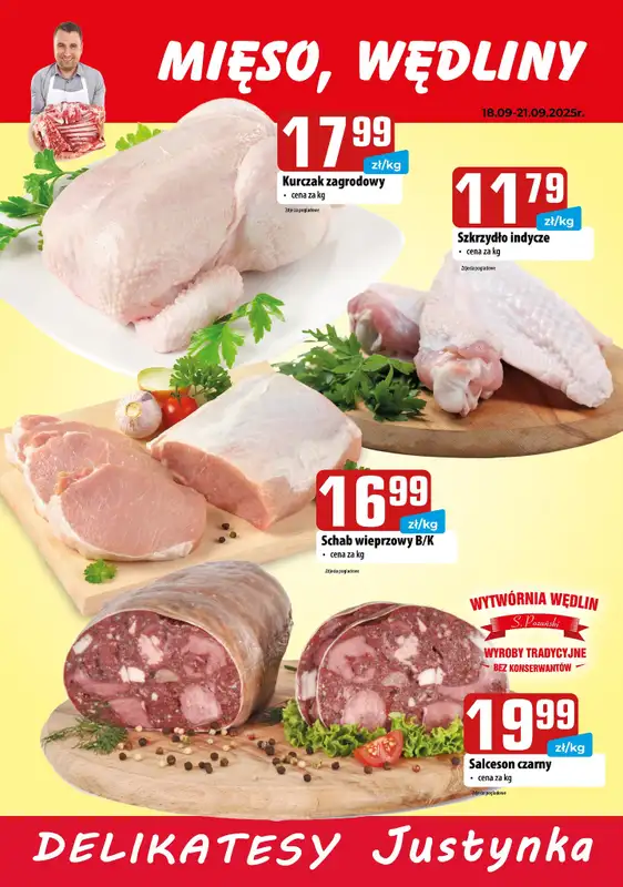 Delikatesy Justynka - gazetka promocyjna Plakaty promocyjne od czwartku 18.09 do niedzieli 21.09 - strona 2