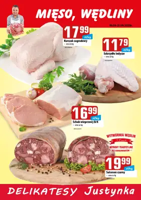Delikatesy Justynka - gazetka promocyjna Plakaty promocyjne od czwartku 18.09 do niedzieli 21.09 - strona 2 Delikatesy Justynka - gazetka promocyjna Plakaty promocyjne od czwartku 18.09 do niedzieli 21.09 - strona 2