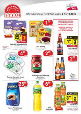 Delikatesy Sezam - gazetka promocyjna Gazetka od czwartku 02.10 do środy 15.10