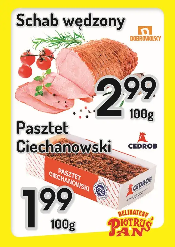 Delikatesy Piotruś Pan - gazetka promocyjna Plakaty promocyjne od środy 17.09 do środy 24.09