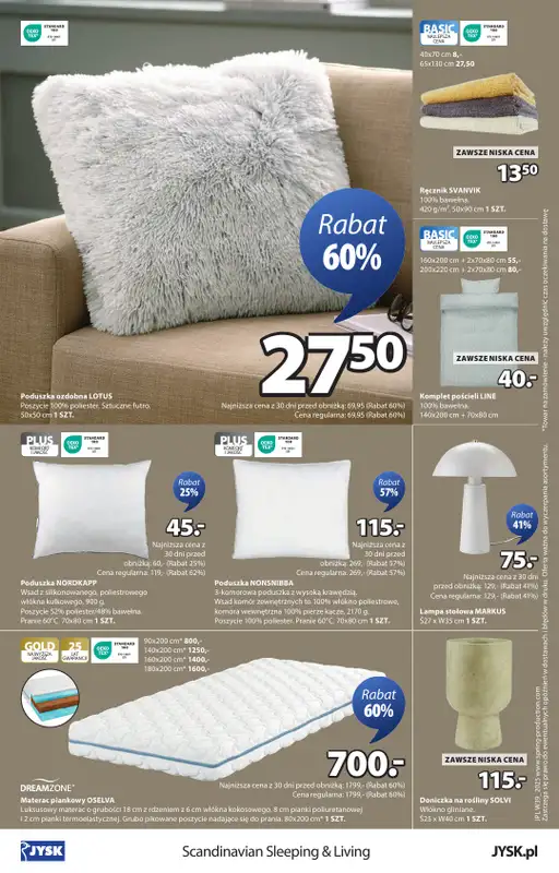 Jysk - gazetka promocyjna Świetna oferta dla domu. Rabat do 60% od środy 24.09 do niedzieli 12.10 - strona 24