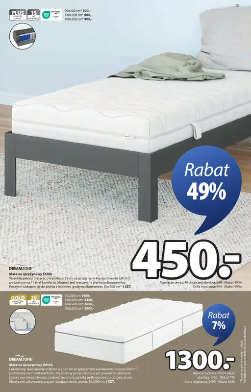 Jysk - gazetka promocyjna Świetna oferta dla domu. Rabat do 60% od środy 24.09 do niedzieli 12.10 - strona 13