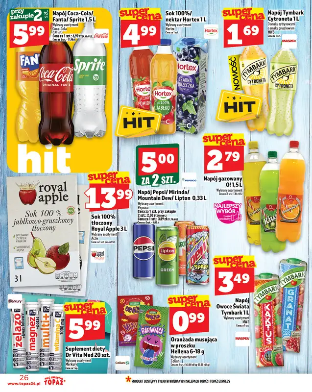 TOPAZ - gazetka promocyjna Gazetka od czwartku 25.09 do środy 01.10 - strona 26