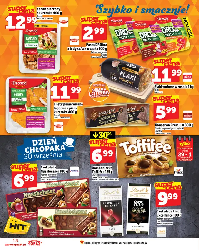 TOPAZ - gazetka promocyjna Gazetka od czwartku 25.09 do środy 01.10 - strona 18