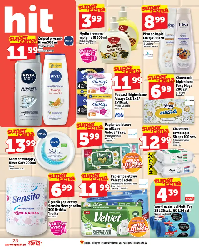 TOPAZ - gazetka promocyjna Gazetka od czwartku 25.09 do środy 01.10 - strona 28