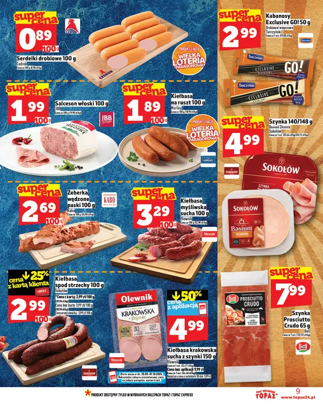 TOPAZ - gazetka promocyjna Gazetka od czwartku 25.09 do środy 01.10 - strona 9