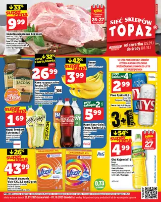 TOPAZ - gazetka promocyjna Gazetka od czwartku 25.09 do środy 01.10