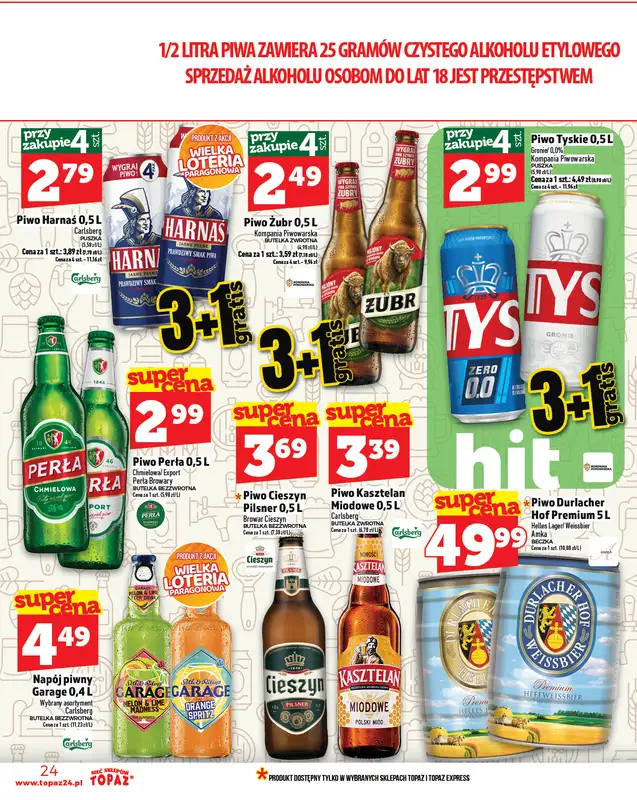 TOPAZ - gazetka promocyjna Gazetka od czwartku 25.09 do środy 01.10 - strona 24