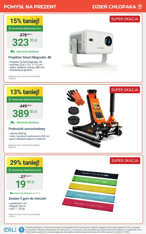 Erli - gazetka promocyjna Gorące promocje na Dzień Chłopaka! od niedzieli 21.09 do niedzieli 28.09 - strona 3