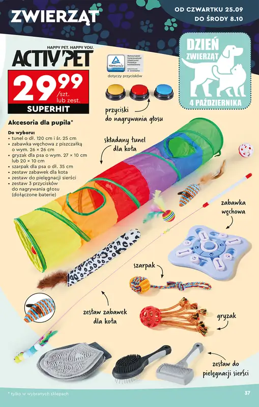 Biedronka - gazetka promocyjna Okazje tygodnia od 20.09 od soboty 20.09 do środy 08.10 - strona 41