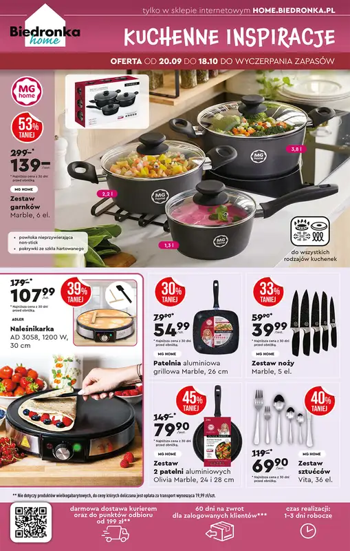 Biedronka - gazetka promocyjna Okazje tygodnia od 20.09 od soboty 20.09 do środy 08.10 - strona 44