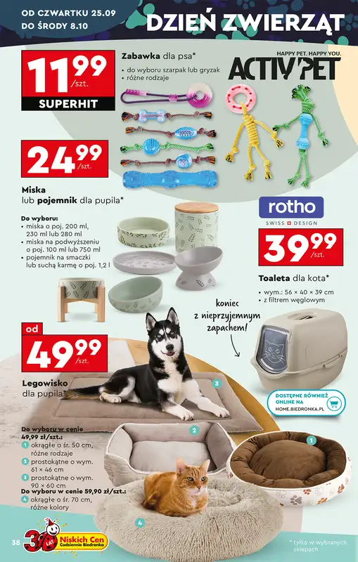 Biedronka - gazetka promocyjna Okazje tygodnia od 20.09 od soboty 20.09 do środy 08.10 - strona 42