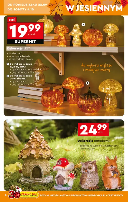 Biedronka - gazetka promocyjna Okazje tygodnia od 20.09 od soboty 20.09 do środy 08.10 - strona 12