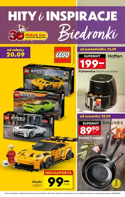 Biedronka - gazetka promocyjna Okazje tygodnia od 20.09 od soboty 20.09 do środy 08.10