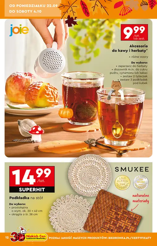 Biedronka - gazetka promocyjna Okazje tygodnia od 20.09 od soboty 20.09 do środy 08.10 - strona 16