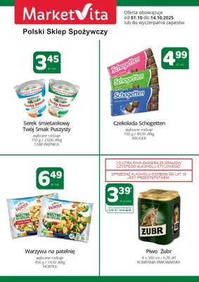 Marketvita - gazetka promocyjna Billboard od środy 01.10 do wtorku 14.10