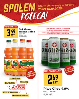 Społem Częstochowa - gazetka promocyjna Plakaty promocyjne od czwartku 25.09 do środy 01.10 - strona 3