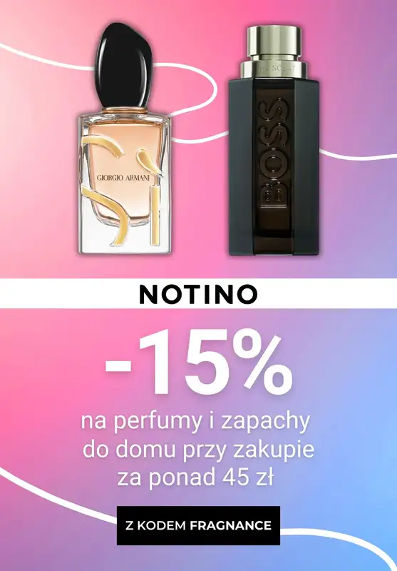 NOTINO - gazetka promocyjna -15% na perfumy i zapachy do domu z kodem! od piątku 19.09 