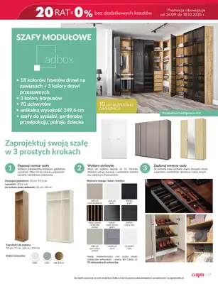 Salony Agata - gazetka promocyjna Gazetka od środy 24.09 do soboty 11.10 - strona 17