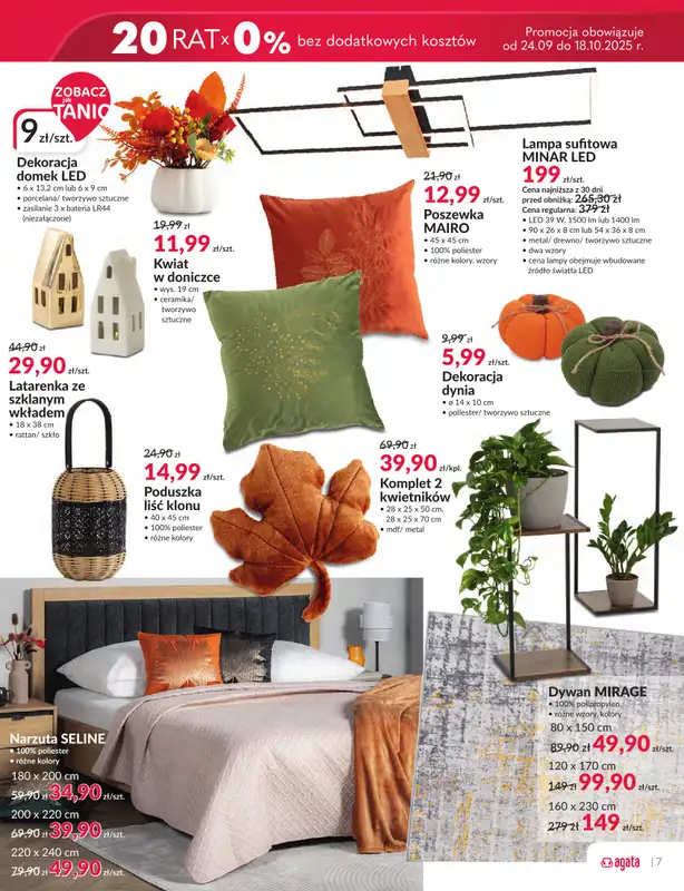 Salony Agata - gazetka promocyjna Gazetka od środy 24.09 do soboty 11.10 - strona 7