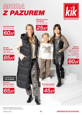 KiK - gazetka promocyjna Gazetka od poniedziałku 22.09 do niedzieli 28.09