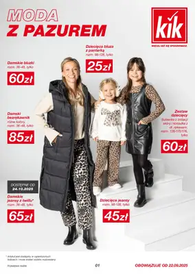 KiK - gazetka promocyjna Gazetka od poniedziałku 22.09 do niedzieli 28.09
