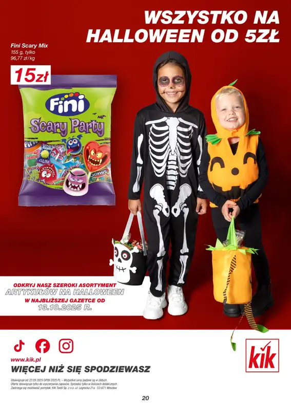 KiK - gazetka promocyjna Gazetka od poniedziałku 22.09 do niedzieli 28.09 - strona 20