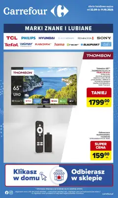 Carrefour - gazetka promocyjna Gazetka Marki znane i lubiane od poniedziałku 22.09 do soboty 11.10