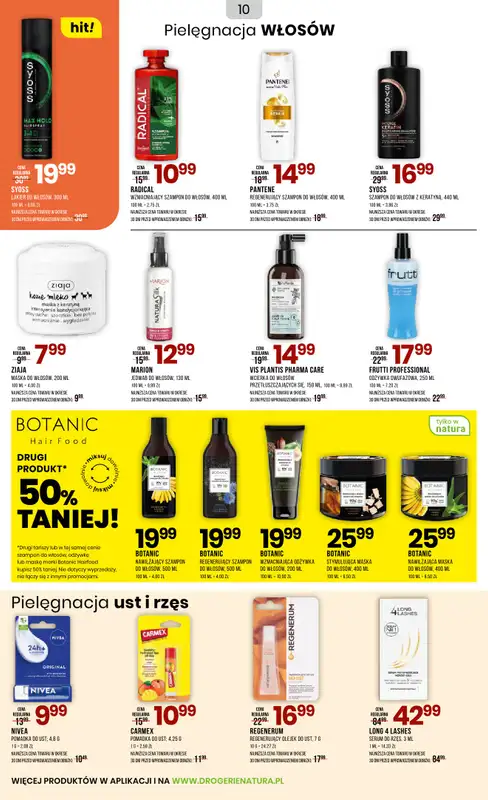 Drogerie Natura - gazetka promocyjna Gazetka od soboty 20.09 do czwartku 02.10 - strona 10