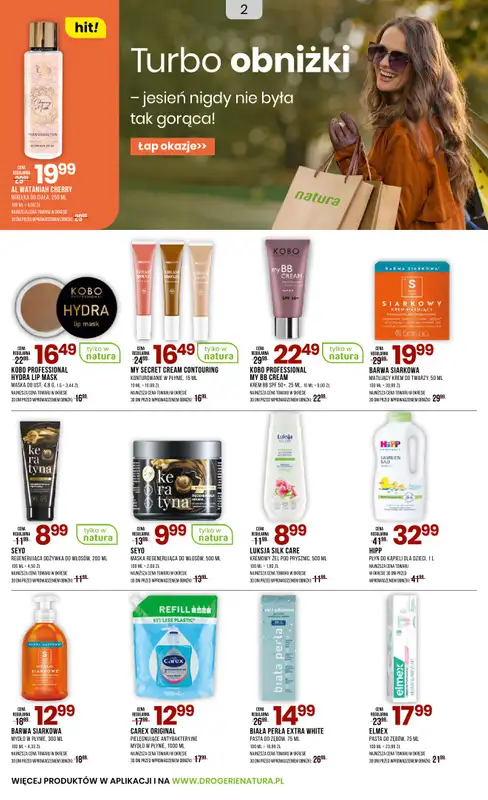 Drogerie Natura - gazetka promocyjna Gazetka od soboty 20.09 do czwartku 02.10 - strona 2
