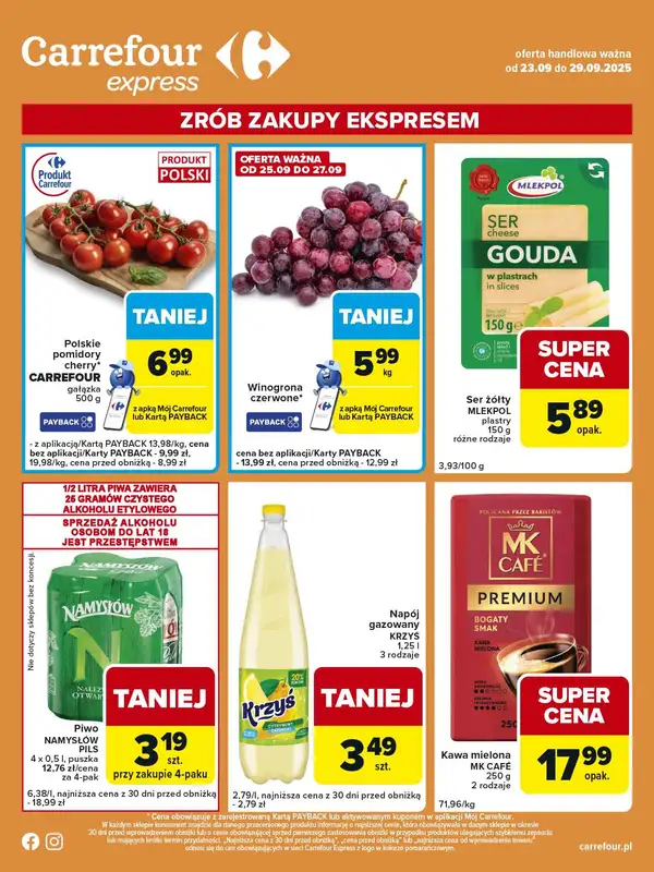 Carrefour Express - gazetka promocyjna Gazetka Express od wtorku 23.09 do poniedziałku 29.09 - strona 2