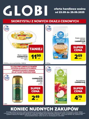 Globi - gazetka promocyjna Gazetka Globi od wtorku 23.09 do poniedziałku 29.09 - strona 2