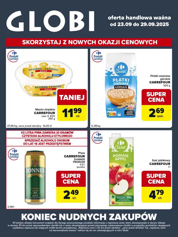 Globi - gazetka promocyjna Gazetka Globi od wtorku 23.09 do poniedziałku 29.09 - strona 2