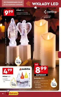 Biedronka - gazetka promocyjna Znicze w Biedronce od poniedziałku 22.09 do soboty 01.11 - strona 10