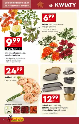 Biedronka - gazetka promocyjna Znicze w Biedronce od poniedziałku 22.09 do soboty 01.11 - strona 12