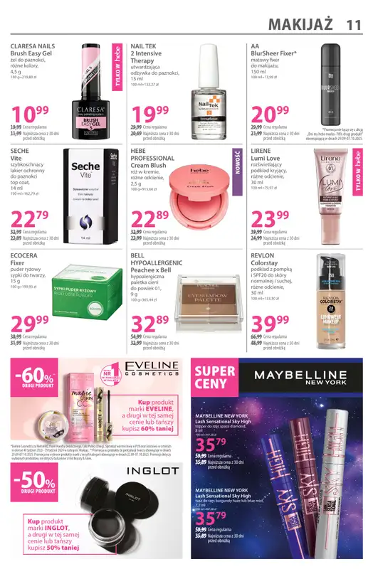 Hebe - gazetka promocyjna Gazetka od poniedziałku 22.09 do wtorku 07.10 - strona 11