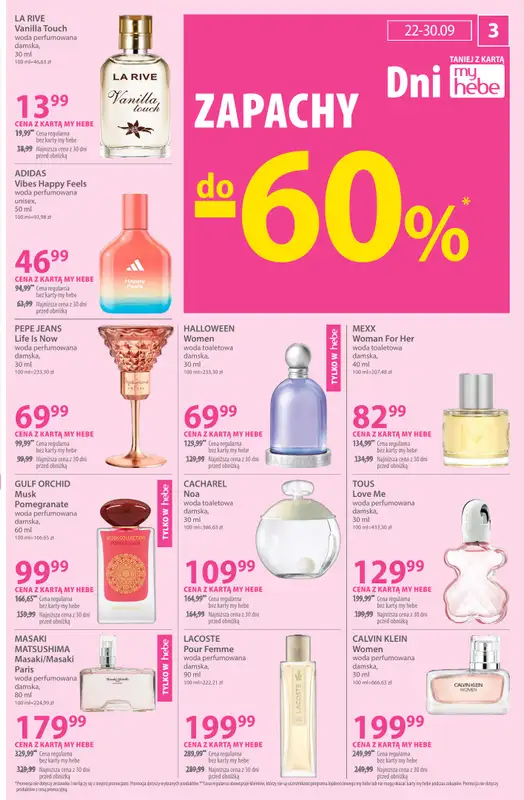 Hebe - gazetka promocyjna Gazetka od poniedziałku 22.09 do wtorku 07.10 - strona 3